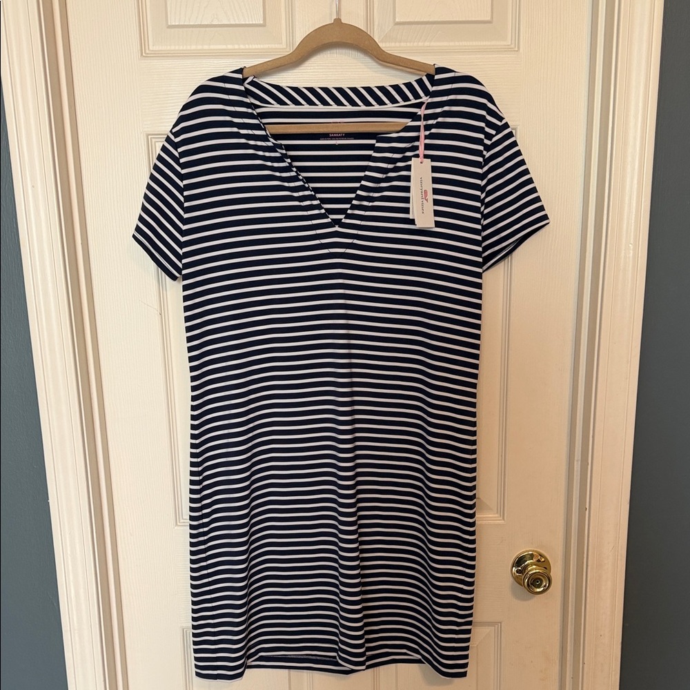 Vineyard Vines Deep Bay Striped Tunic Dress